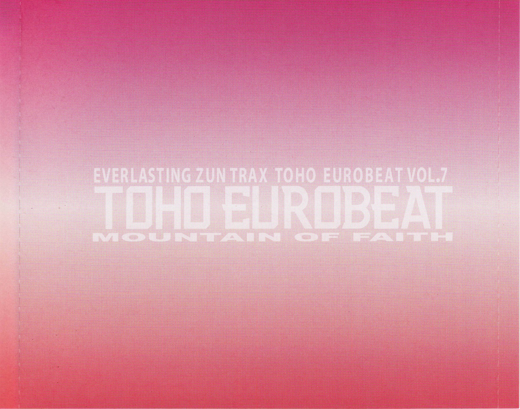 TOHO EUROBEAT VOL.7 MOUNTAIN OF FAITH (2012) MP3 - Download